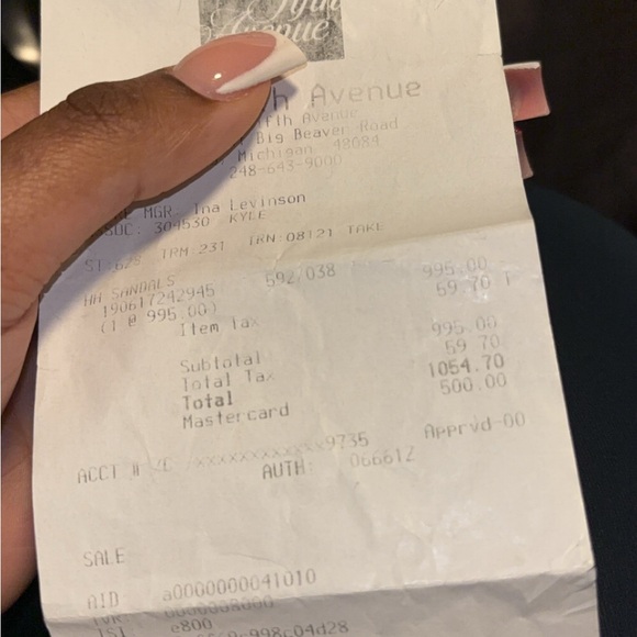 Saint Laurent Black Strappy Heels with Gold Accents - Picture 6 of 7